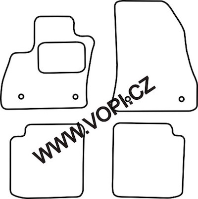 Autokoberce Fiat 500 L 10/2012 - Colorfit (1370)